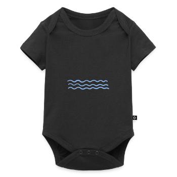 vague - Body à manches courtes Premium Bébé - noir - Devant