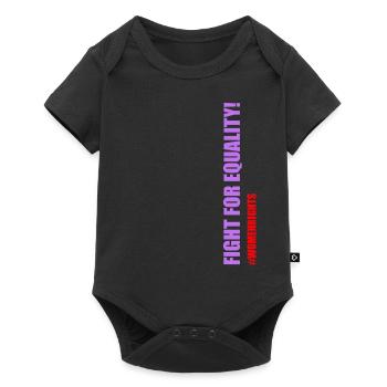 Les droits des femmes sont des droits de l’homme - Body à manches courtes Premium Bébé - noir - Devant
