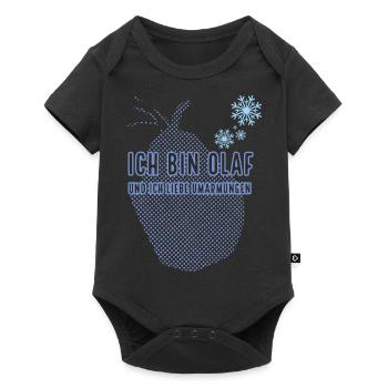 Ich bin Olaf und ich liebe Umarmungen T-Shirt - Baby Premium Kurzarmbody - Schwarz - Vorne