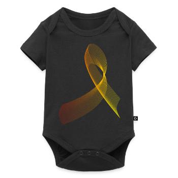 Cool, abstract and futuristic pattern - Baby Premium short-sleeve bodysuit - black - Front