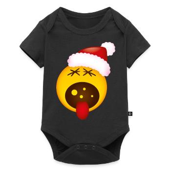 Smiley Christmas Scream - Body à manches courtes Premium Bébé - noir - Devant