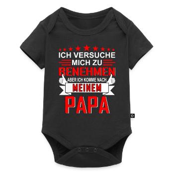 Papa sort pour les enfants - Body à manches courtes Premium Bébé - noir - Devant