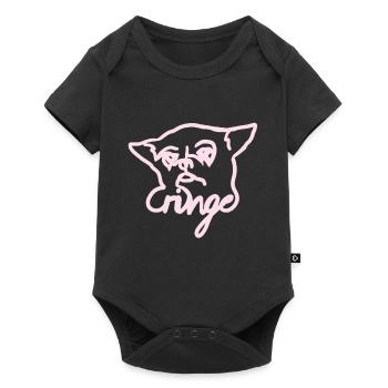 Chihuahua in pink "cringe" - Baby Premium short-sleeve bodysuit - black - Front