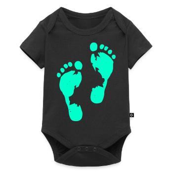 Empreintes humaines - Body à manches courtes Premium Bébé - noir - Devant