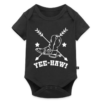 Cowboy Western Wild West Cowboy Boots Funny - Baby Premium short-sleeve bodysuit - black - Front