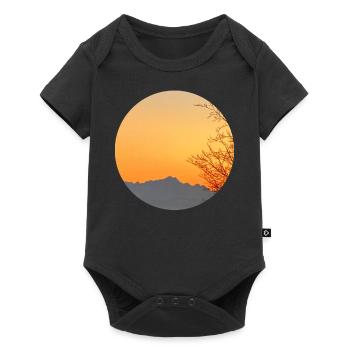 Alps nature - Baby Premium short-sleeve bodysuit - black - Front
