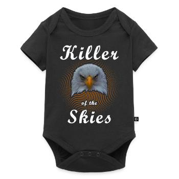 Killer der lüfte Adler Geschenkidee Raubvogel - Baby Premium Kurzarmbody - Schwarz - Vorne
