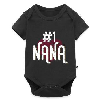 Grandmother Nana # 1 - Baby Premium short-sleeve bodysuit - black - Front