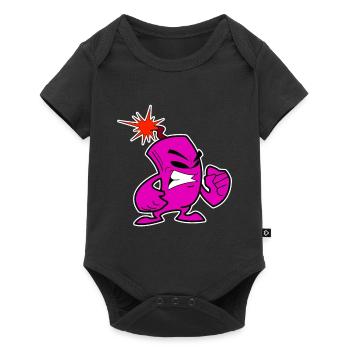 Cooler Knaller Feuerwerlk Böller Silvester - Baby Premium Kurzarmbody - Schwarz - Vorne
