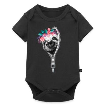 La paresse - Body à manches courtes Premium Bébé - noir - Devant