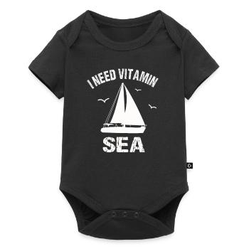 I need vitamin sea - Baby Premium short-sleeve bodysuit - black - Front