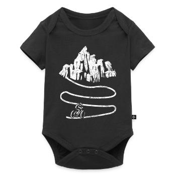 Fahrrad Berge Mountainbike Sport Fahrradtour - Baby Premium short-sleeve bodysuit - black - Front