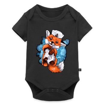 Renard maritime illustration | Yolo-Artwork - Body à manches courtes Premium Bébé - noir - Devant