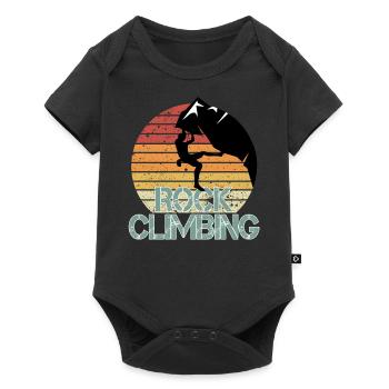 Rock Climbing - Baby Premium short-sleeve bodysuit - black - Front