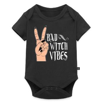 Mauvaises vibrations de sorcière - Body à manches courtes Premium Bébé - noir - Devant