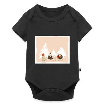 Christmas Dogs - bestsellers - Baby Premium short-sleeve bodysuit - black - Front
