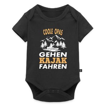 Kajak lustiger Spruch - Baby Premium Kurzarmbody - Schwarz - Vorne