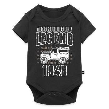 Landy Legend - Baby Premium short-sleeve bodysuit - black - Front