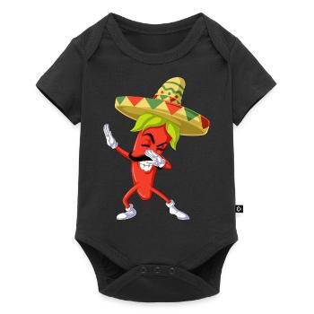 Chili Dabbing - Baby Premium short-sleeve bodysuit - black - Front