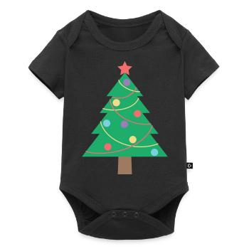 Christmas tree - Baby Premium short-sleeve bodysuit - black - Front