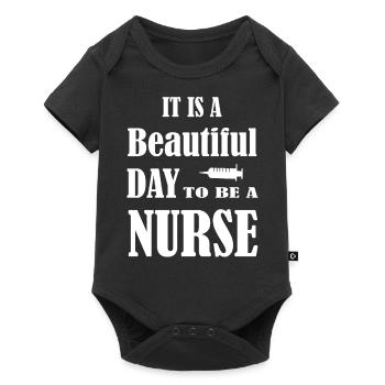 Infirmière de nurse Docteur - Body à manches courtes Premium Bébé - noir - Devant