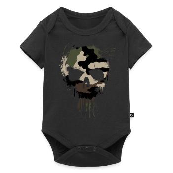 Skull Trash CAMO - Body à manches courtes Premium Bébé - noir - Devant