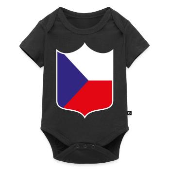 République tchèque - Body à manches courtes Premium Bébé - noir - Devant