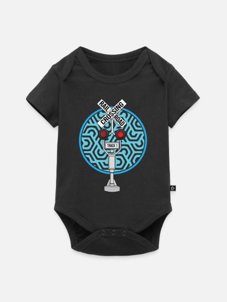 Rail Road Crossing - Baby Premium Kurzarmbody - Schwarz