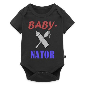 Babynator - Baby Premium Kurzarmbody - Schwarz - Vorne