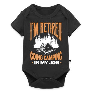 I'm Retired Going Camping Is My Job - Baby Premium short-sleeve bodysuit - black - Front