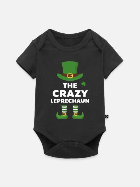 Der verrückte Kobold - Baby Premium Kurzarmbody - Schwarz