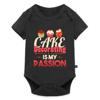 Cake The Passion Gift Decorated - Baby Premium short-sleeve bodysuit - black - Front