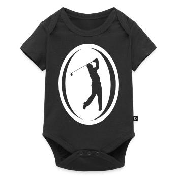 golf sport - Baby Premium short-sleeve bodysuit - black - Front