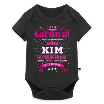 Kim, alles wird gut T-Shirt - Baby Premium Kurzarmbody - Schwarz - Vorne