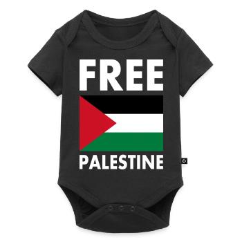 Free palestine - Baby Premium short-sleeve bodysuit - black - Front