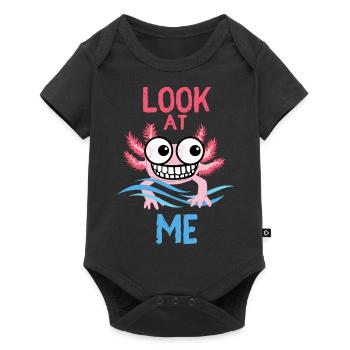 Axlotl - LOOK AT ME - Baby Premium short-sleeve bodysuit - black - Front
