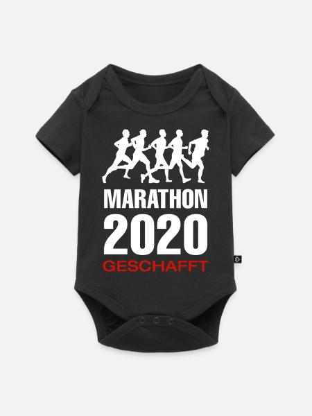 Marathon Running - Baby Premium Kurzarmbody - Schwarz