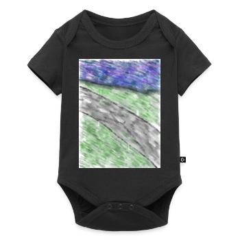 Straße am Meer - Baby Premium Kurzarmbody - Schwarz - Vorne