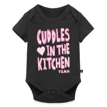 Cuddles in the kitchen - Baby Premium short-sleeve bodysuit - black - Front