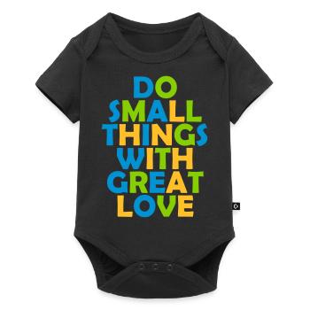 Quote do small things - Baby Premium short-sleeve bodysuit - black - Front
