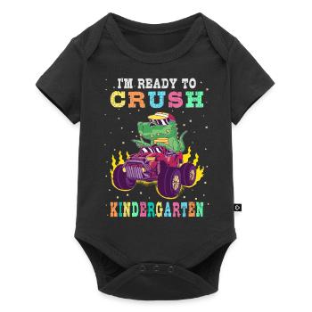 Ready to crush kindergarten - Baby Premium short-sleeve bodysuit - black - Front