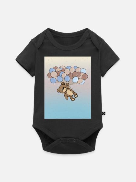 Baby - Baby Premium Kurzarmbody - Schwarz