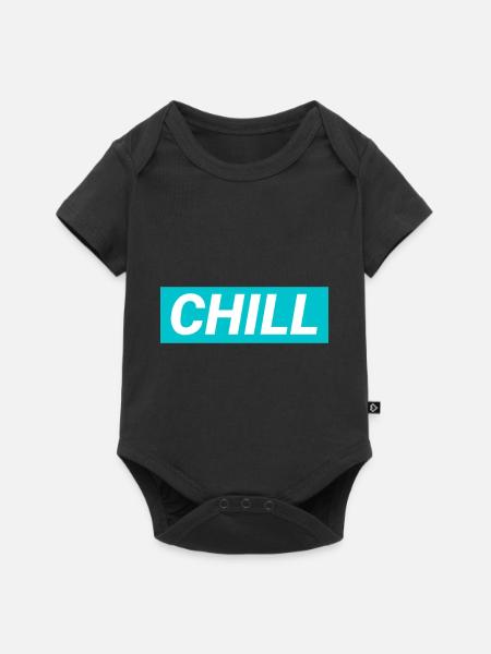 Chill doch - Baby Premium Kurzarmbody - Schwarz