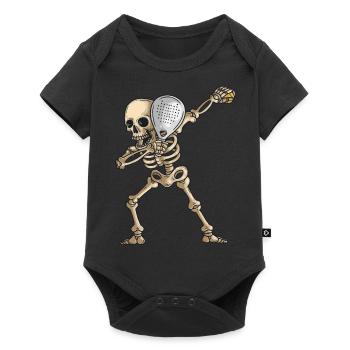 Padel Dabbing Skeleton Padelist Padel Racket - Baby Premium short-sleeve bodysuit - black - Front