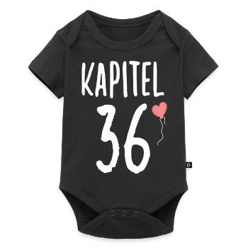 Geburtstagsgeschenk für Frauen Herz 36 Geburtstag - Baby Premium Kurzarmbody - Schwarz - Vorne