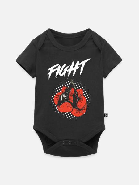 Boxen Fight - Baby Premium Kurzarmbody - Schwarz
