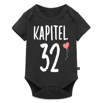 Geburtstagsgeschenk für Frauen Herz 32 Geburtstag - Baby Premium Kurzarmbody - Schwarz - Vorne