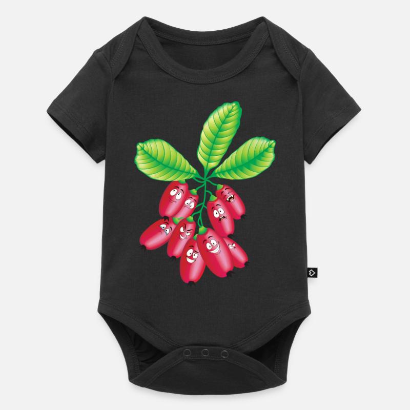 Les mûres - Body à manches courtes Premium Bébé - noir