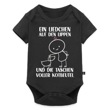 Lustiges Hundehalter Geschenk Hunde Spruch Gassi - Baby Premium Kurzarmbody - Schwarz - Vorne