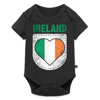 Ireland Flag Irish - Baby Premium short-sleeve bodysuit - black - Front